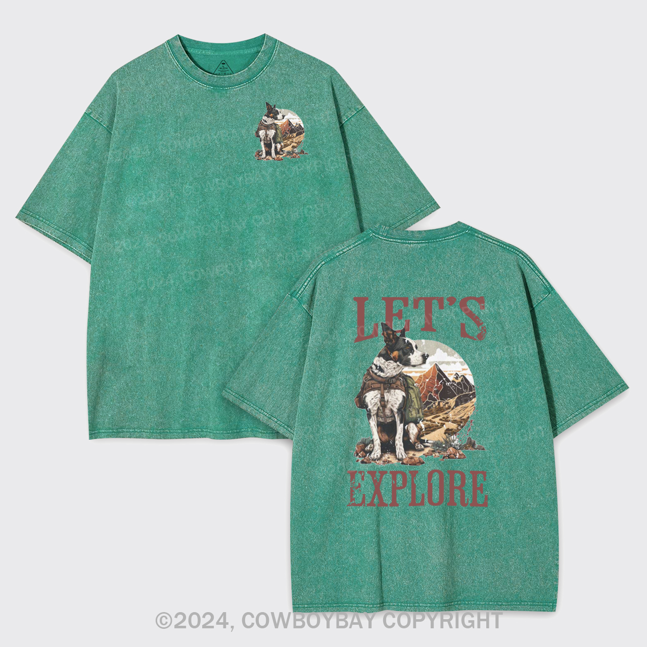 Cowboy Western Dog Garment-dye Tees