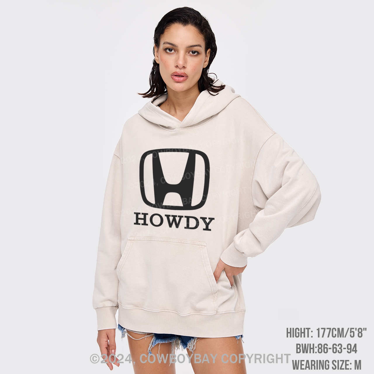Howdy Logo Garment-Dye Hoodies