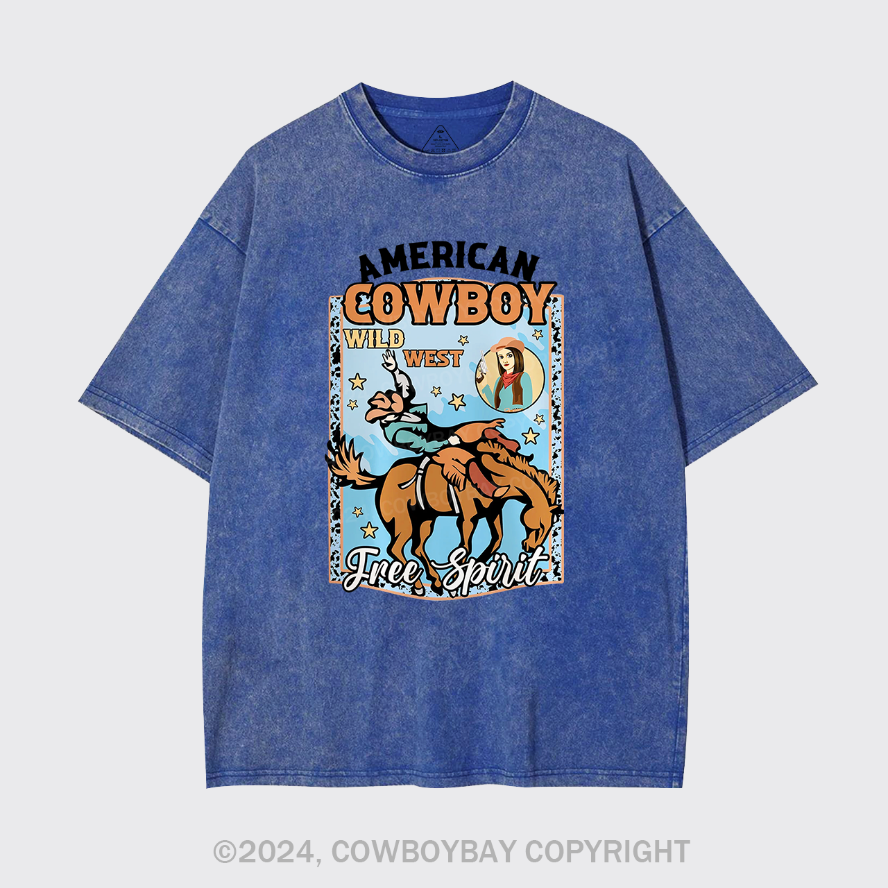 American Cowboy Wild West Garment-dye Tees