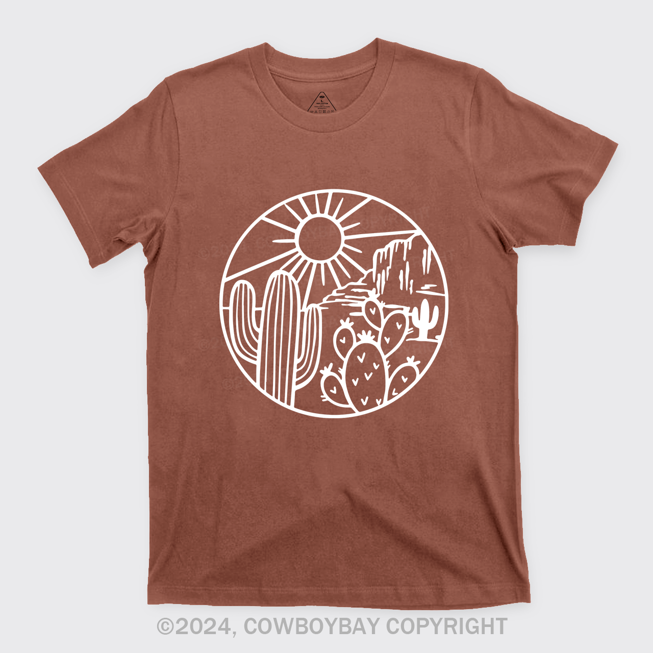 Desert Cactus Adventure Cowboy T-Shirt