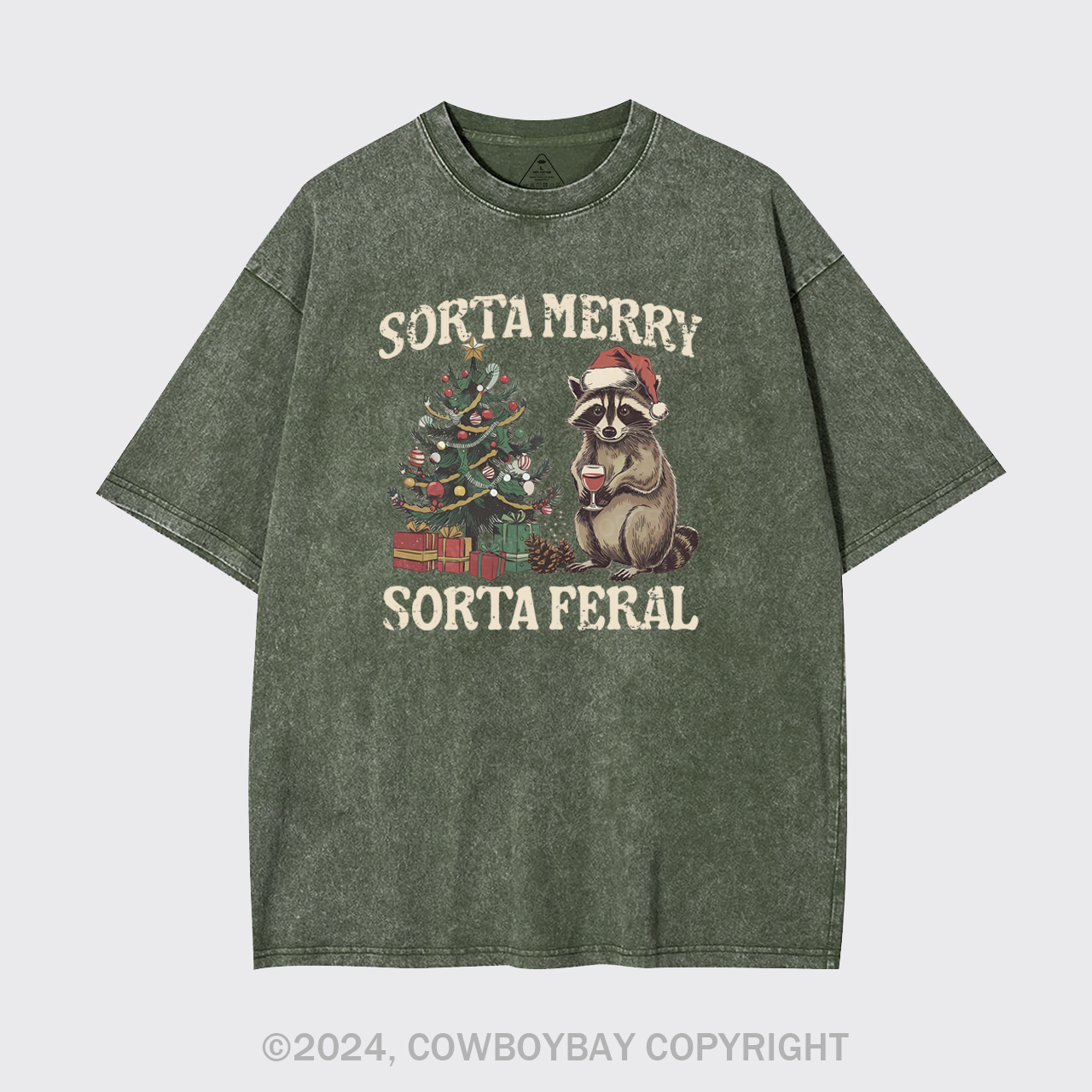 Sorta Merry Sorta Feral Garment-dye Tees