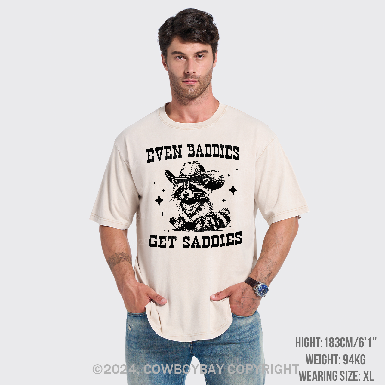 Even Baddies Get Saddies Garment-dye Tees