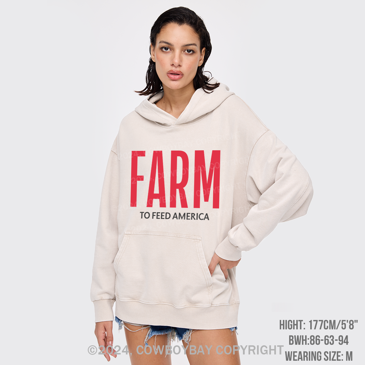 Farm to Feed America Garment-Dye Hoodies