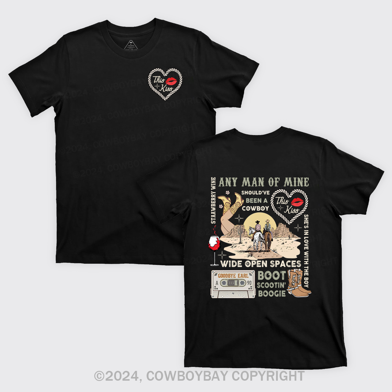 90s Country Music Any Man of Mine Valentine T-Shirts