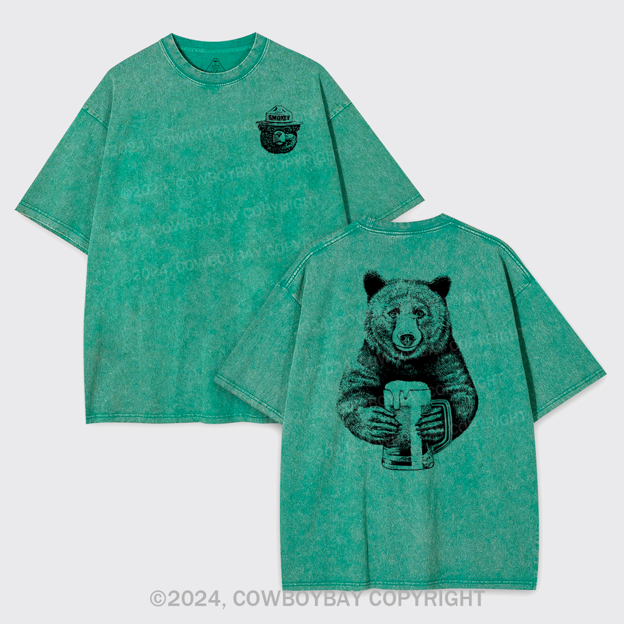 Smokey The Bear Garment-dye Tees