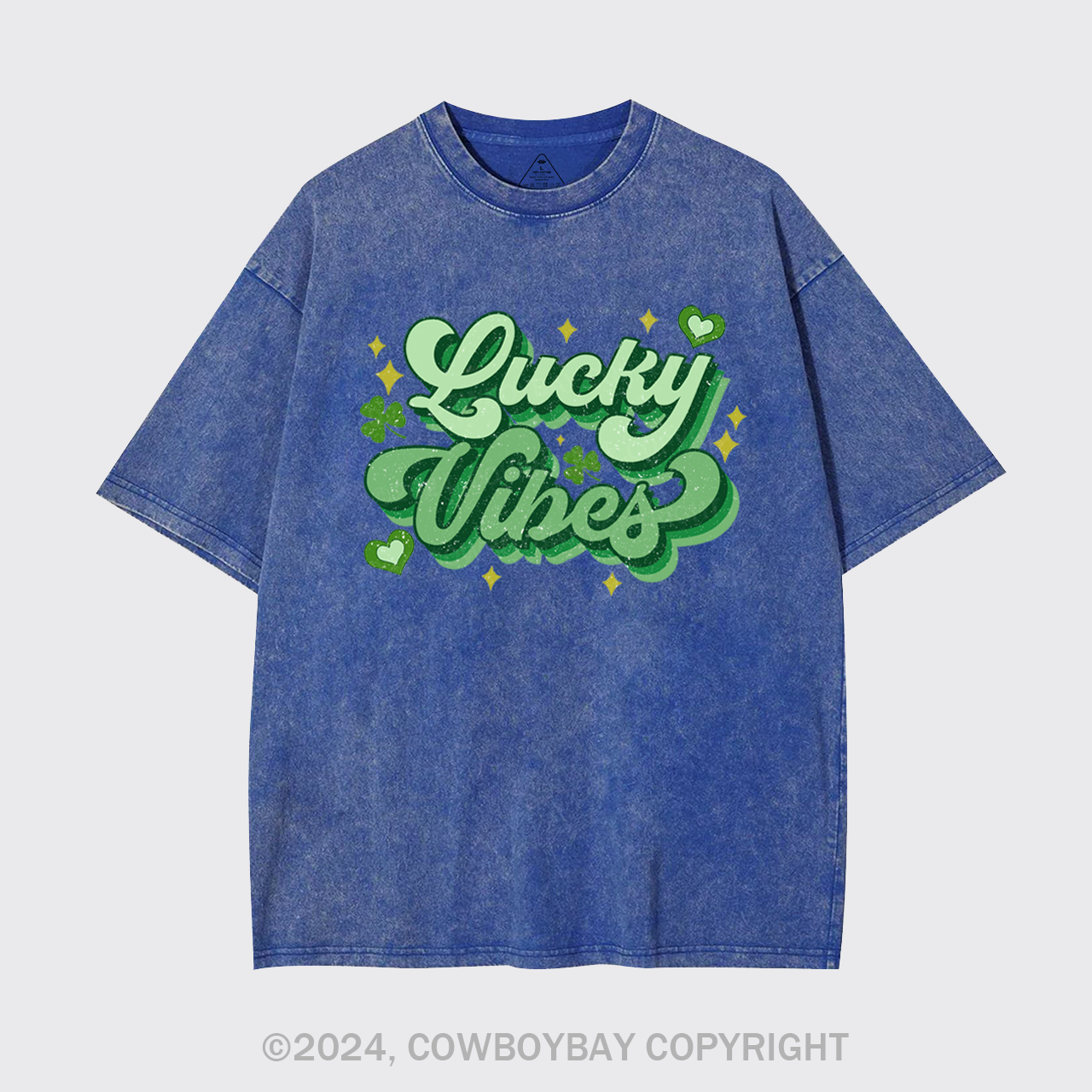 Retro St Patricks Day Garment-dye Tees