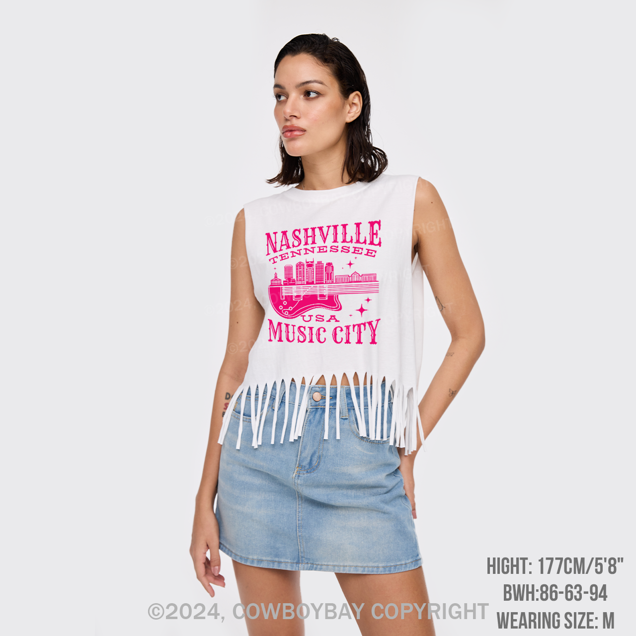 Nashville Music City Fringe Tank