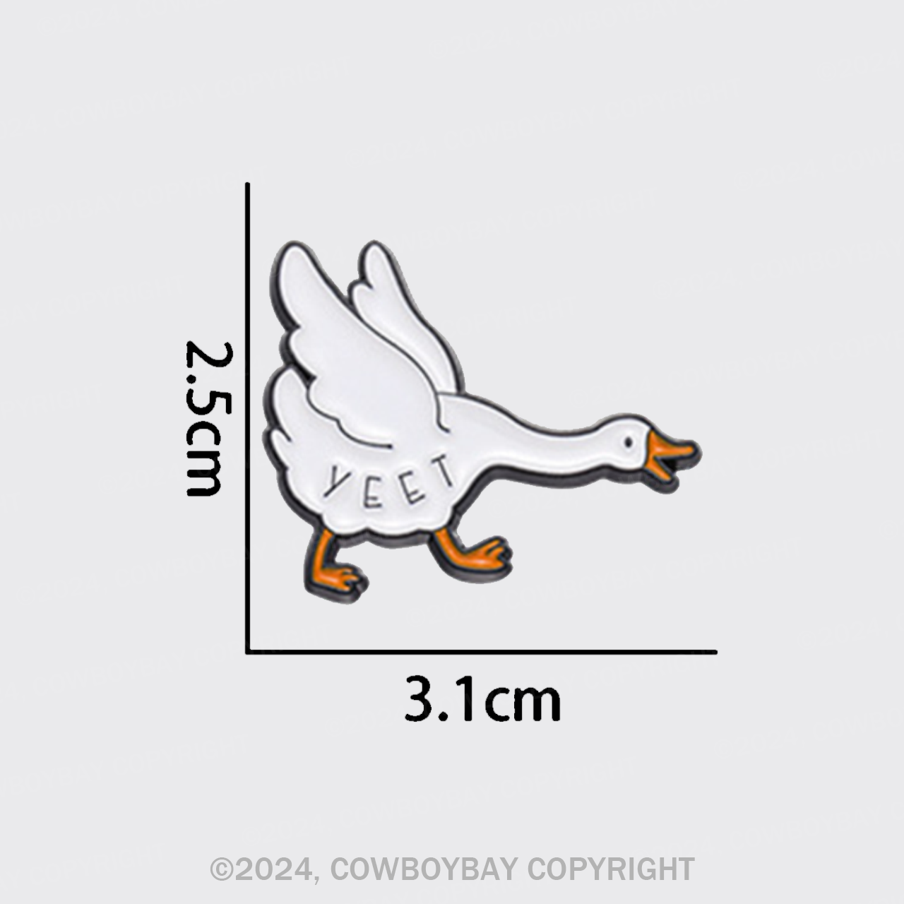 SIlly Goose Yeet _Cowboybay Pin