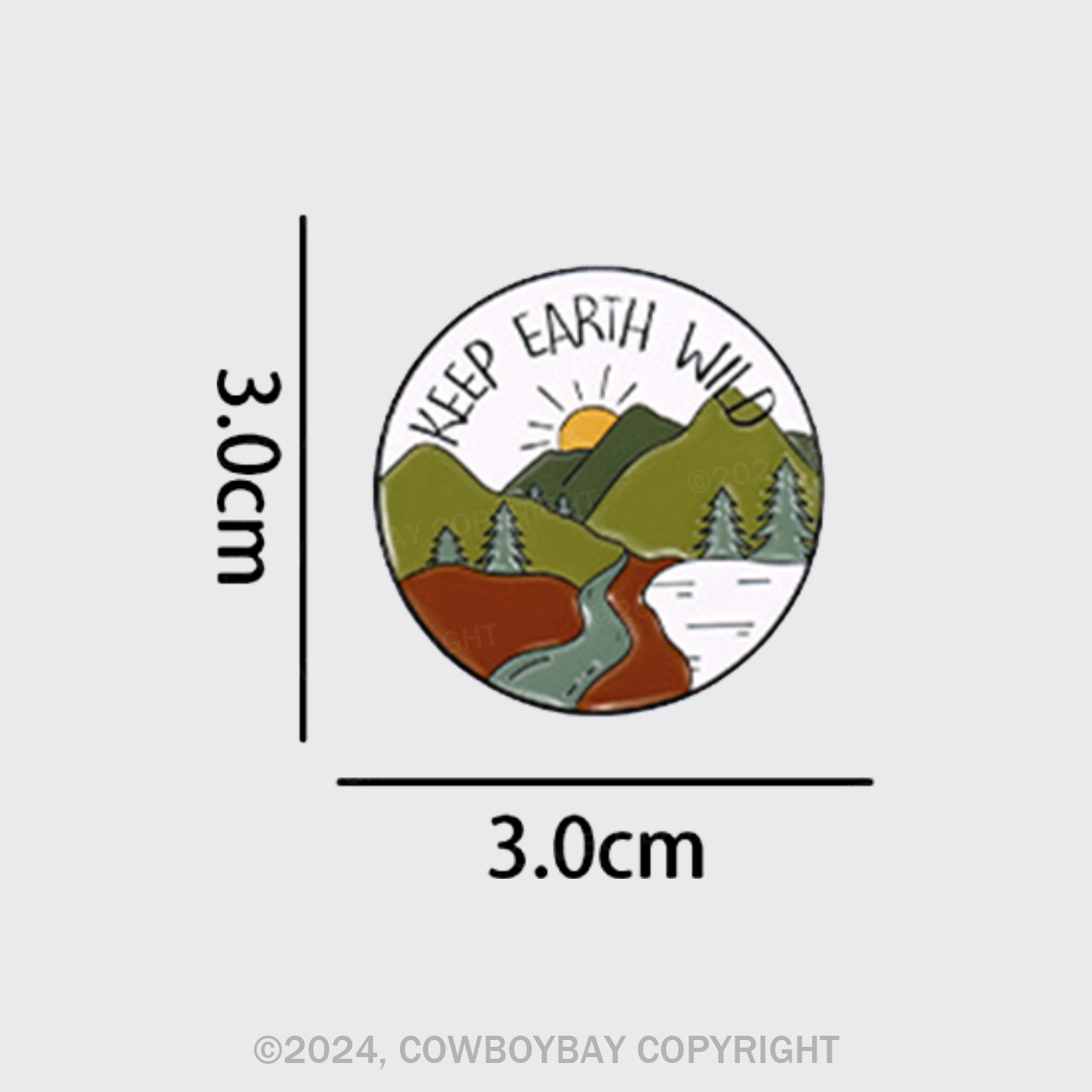 Keep Earth Wild_Cowboybay Pin