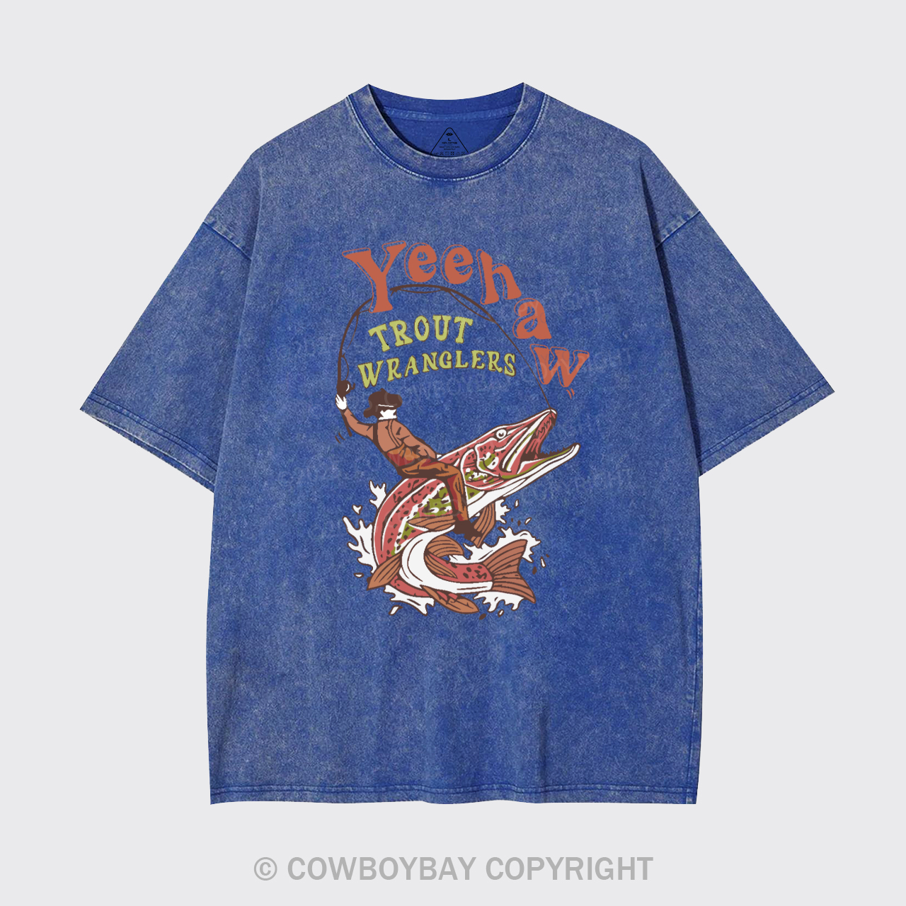 Wranglers Cowboy Fishing Club Garment-dye Tees