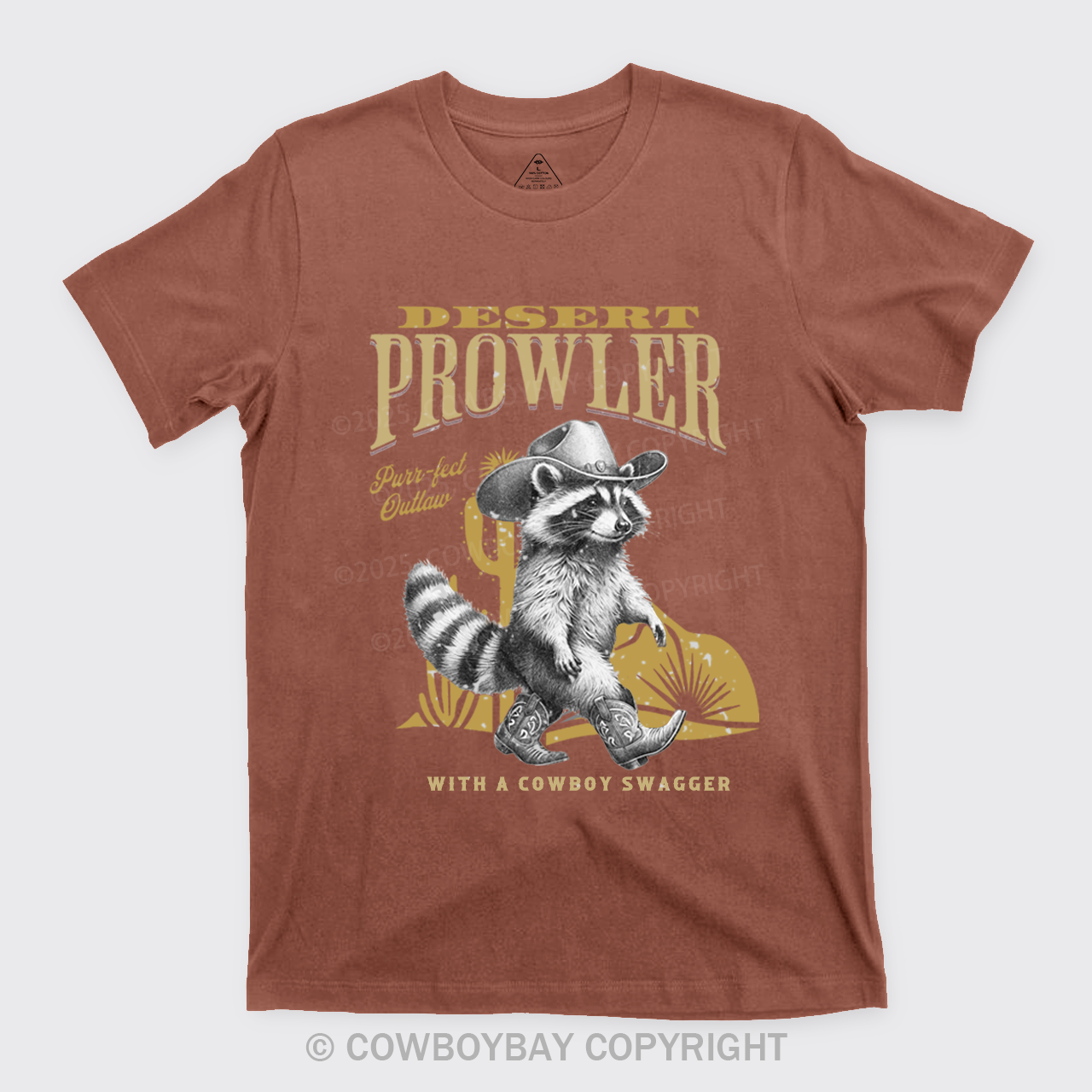 Retro Cowboy Raccoon T-Shirts