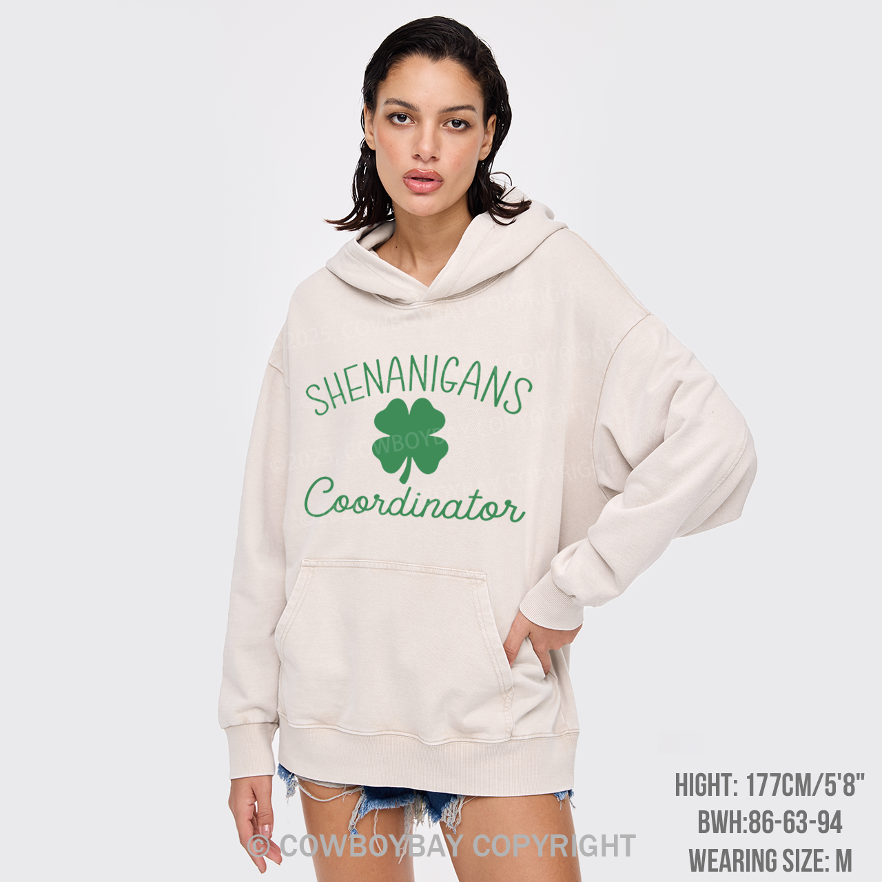 Funny St Patricks Day Garment-Dye Hoodies