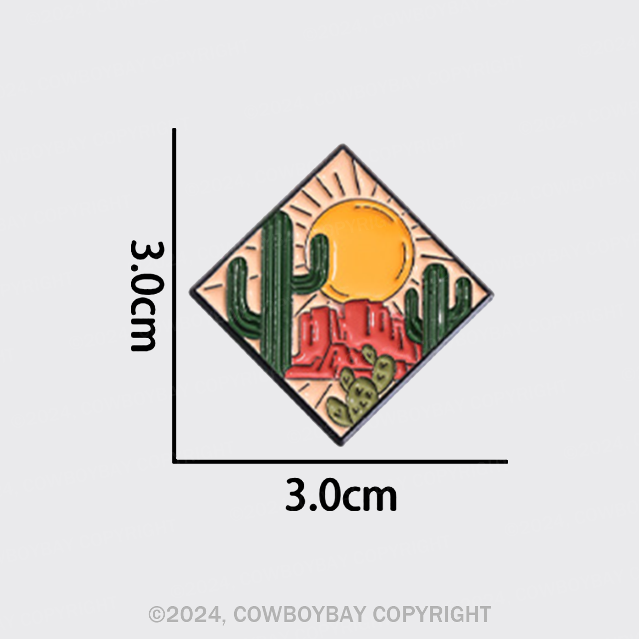 Creative Western Cowboy_Cowboybay Pin