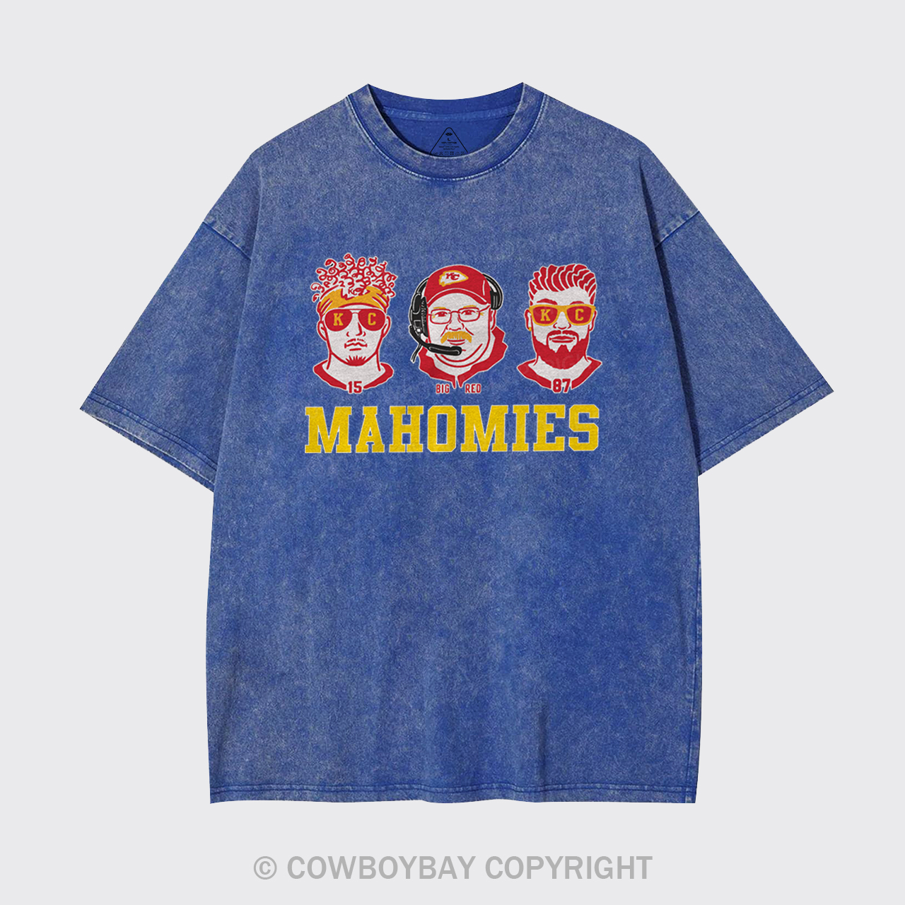 Funny KC Football Mahomies Garment-dye Tees