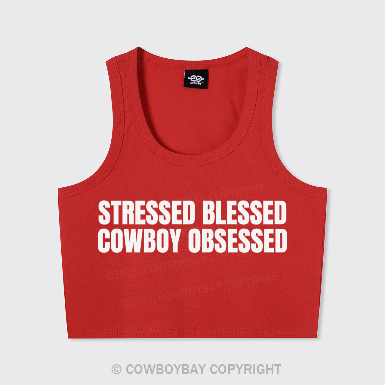 Stressed Blessed Cowboy Obsessed Tank Top