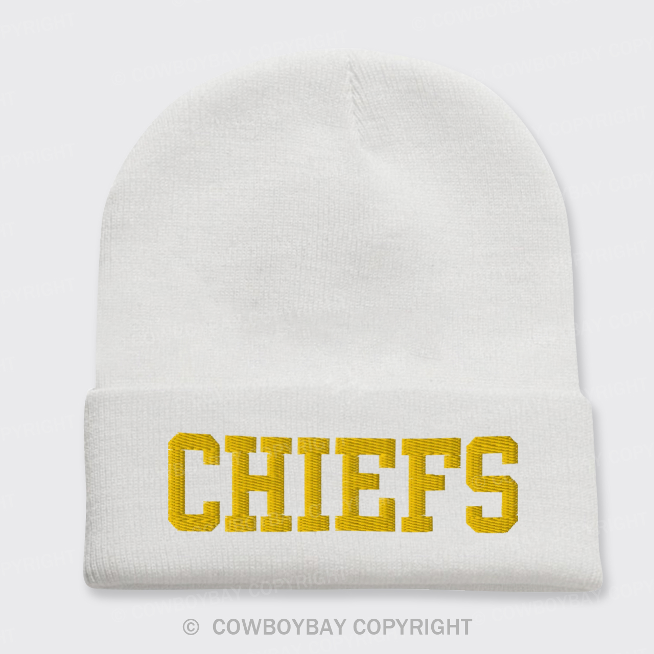 Chiefs Embroidered Knitted Beanie