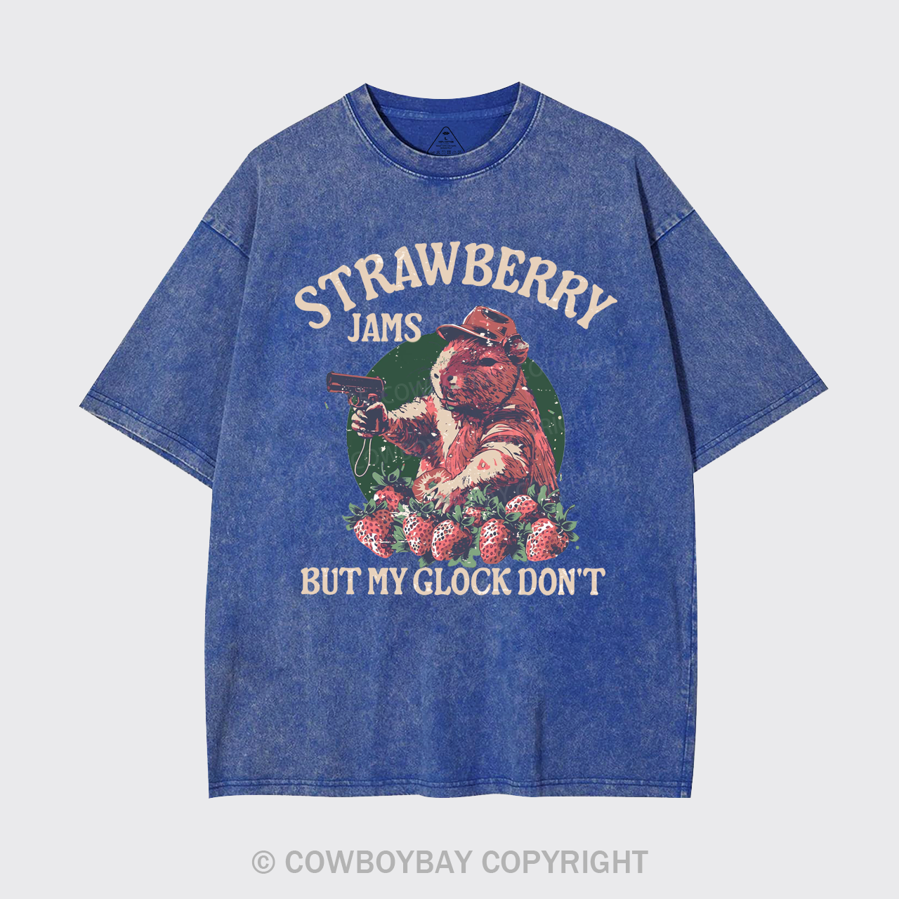 Strawberry Jams But My Glock Don't Garment-dye Tees