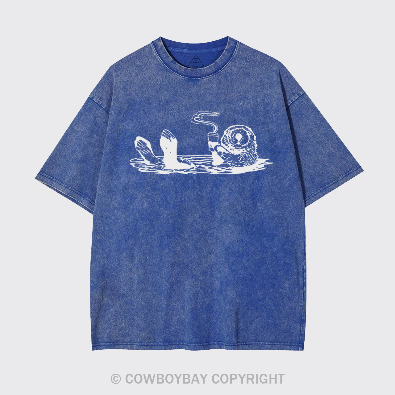 Otters Drink Coffee Garment-dye Tees