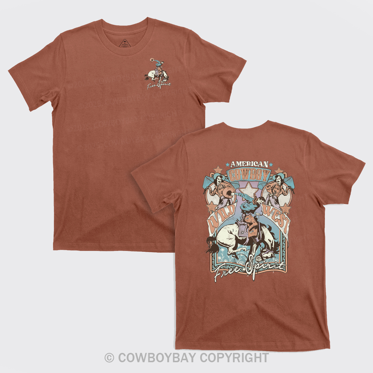 America Cowboy Free Spirit Cowboy T-Shirts