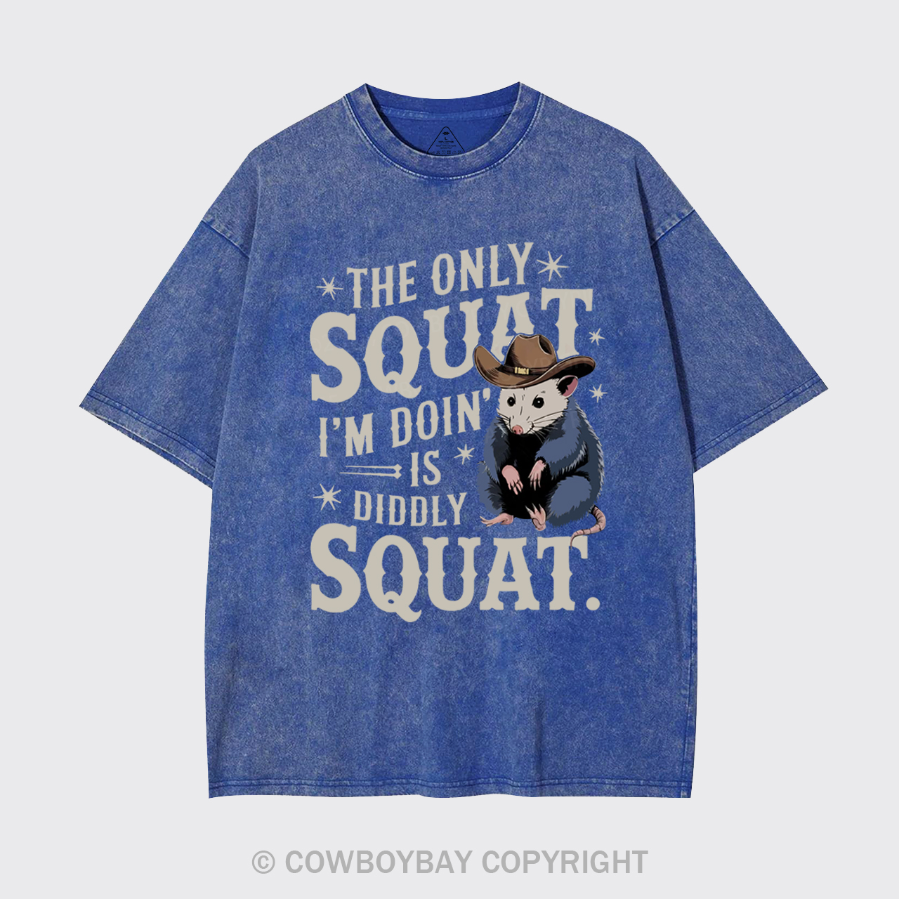 The Only Squat I'm Doing Is Diddly Squat Garment-dye Tees
