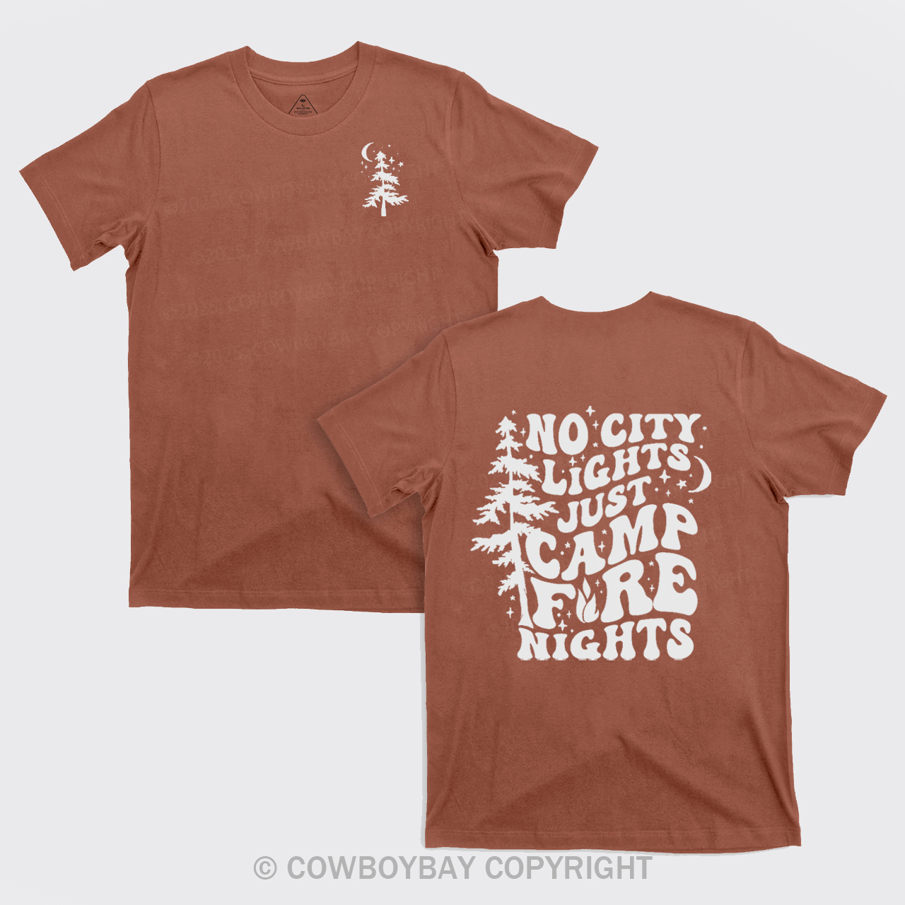 No City Lights Just Camp Fire Nights T-Shirts