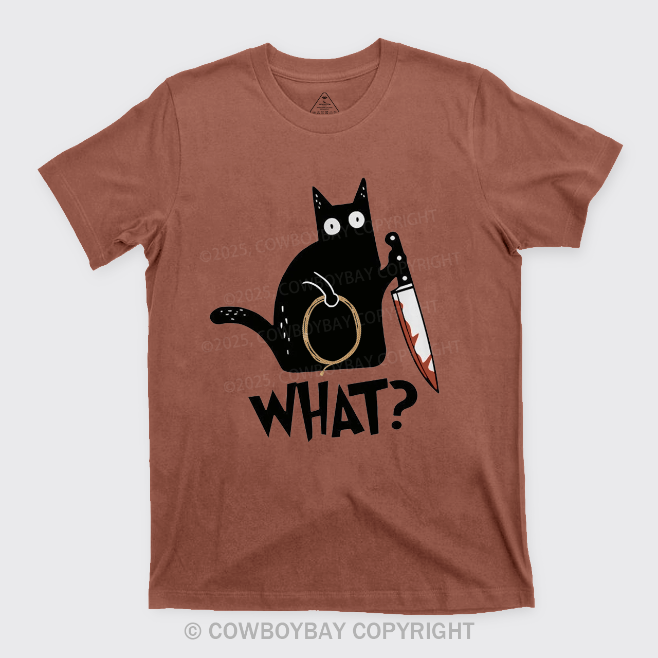 Murderous Black Cat With Knife T-Shirts