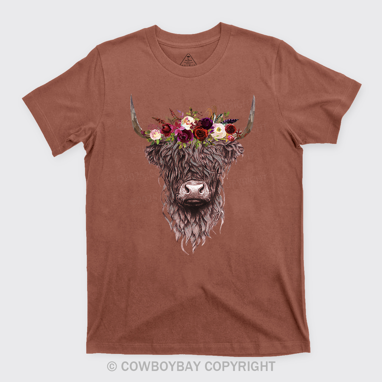 Highland Cow Farm Life Rodeo Tees