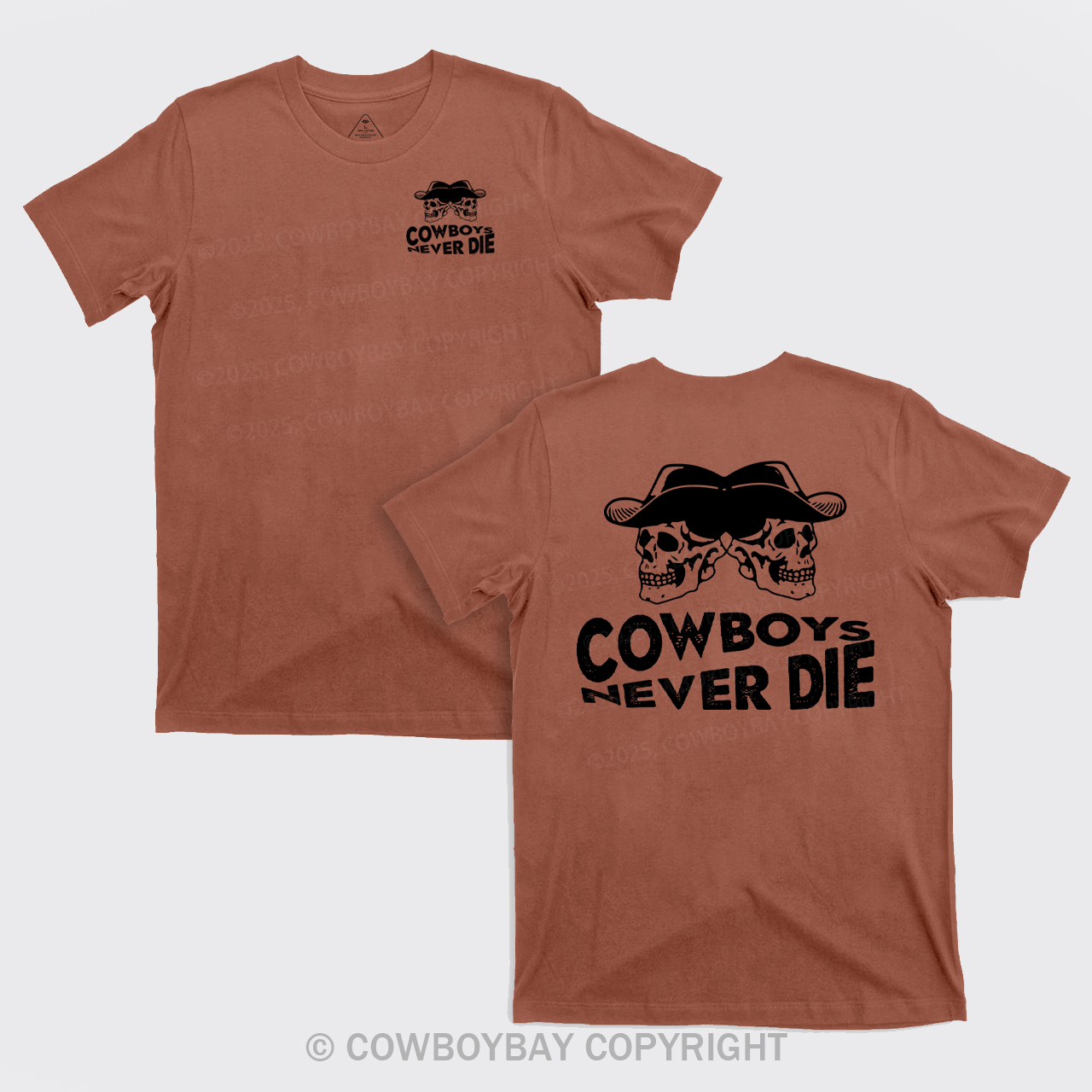 Cowboys Never Die Skeleton T-Shirts