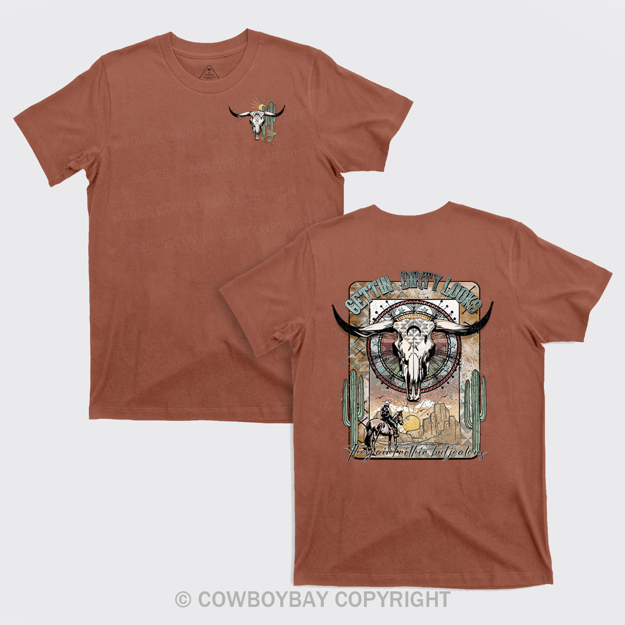 Gettin Dirty Looks Cowboy T-Shirts
