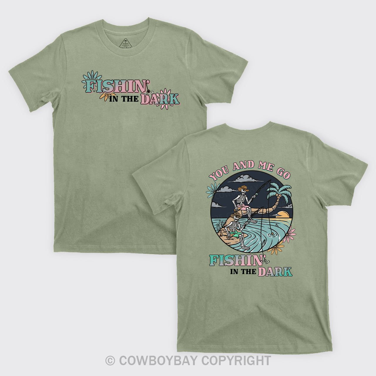 Fishin In The Dark Cowboy T-Shirts
