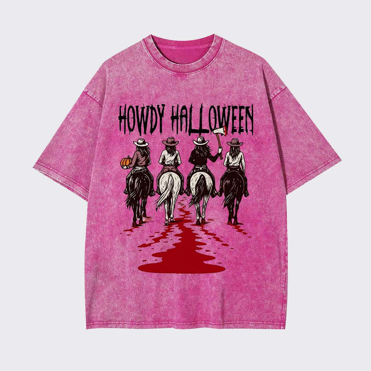 Howdy Halloween Cowgirl Spirit Garment-dye Tees