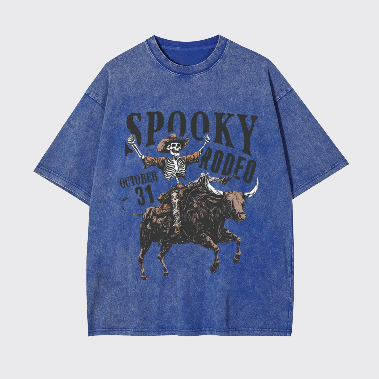 Retro Halloween Spooky Rodeo Garment-dye Tees