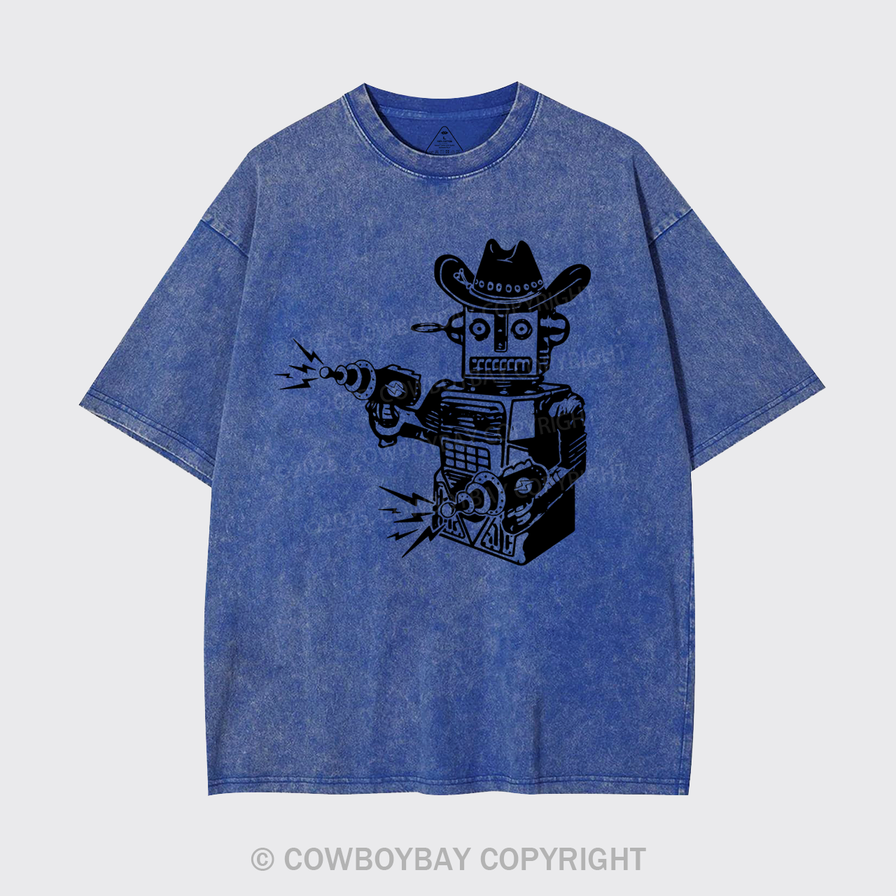 Vintage Cowboy Robot Garment-dye Tees