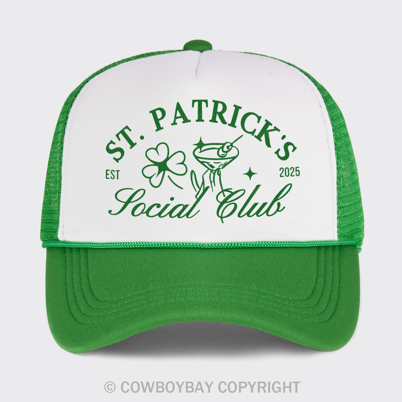 St Patrick's Day Social Club Group Trucker Hat