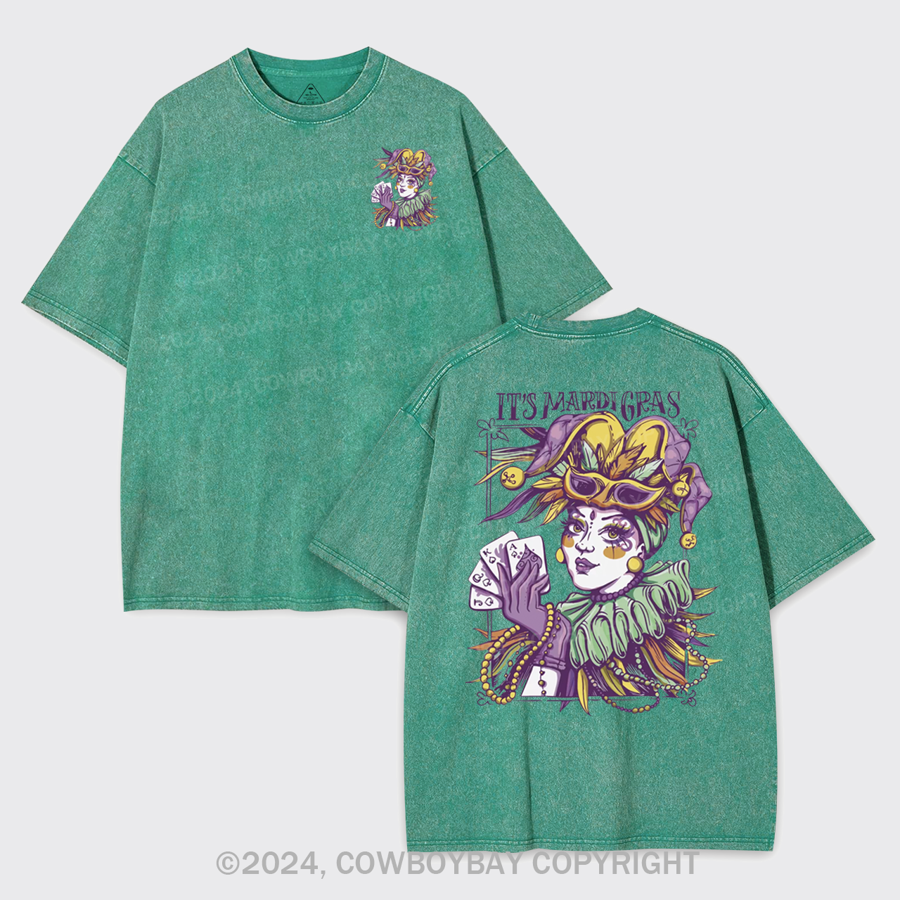 It's Mardi Gras Garment-dye Tees