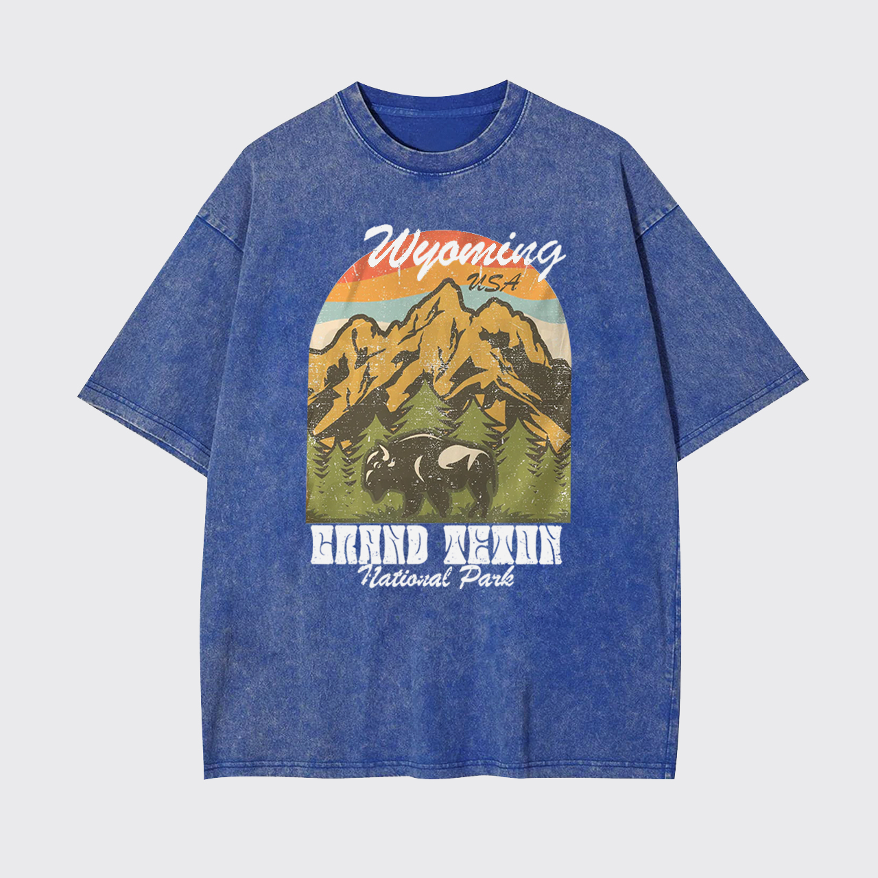 Grand Teton National Park Hiking Garment-dye Tees