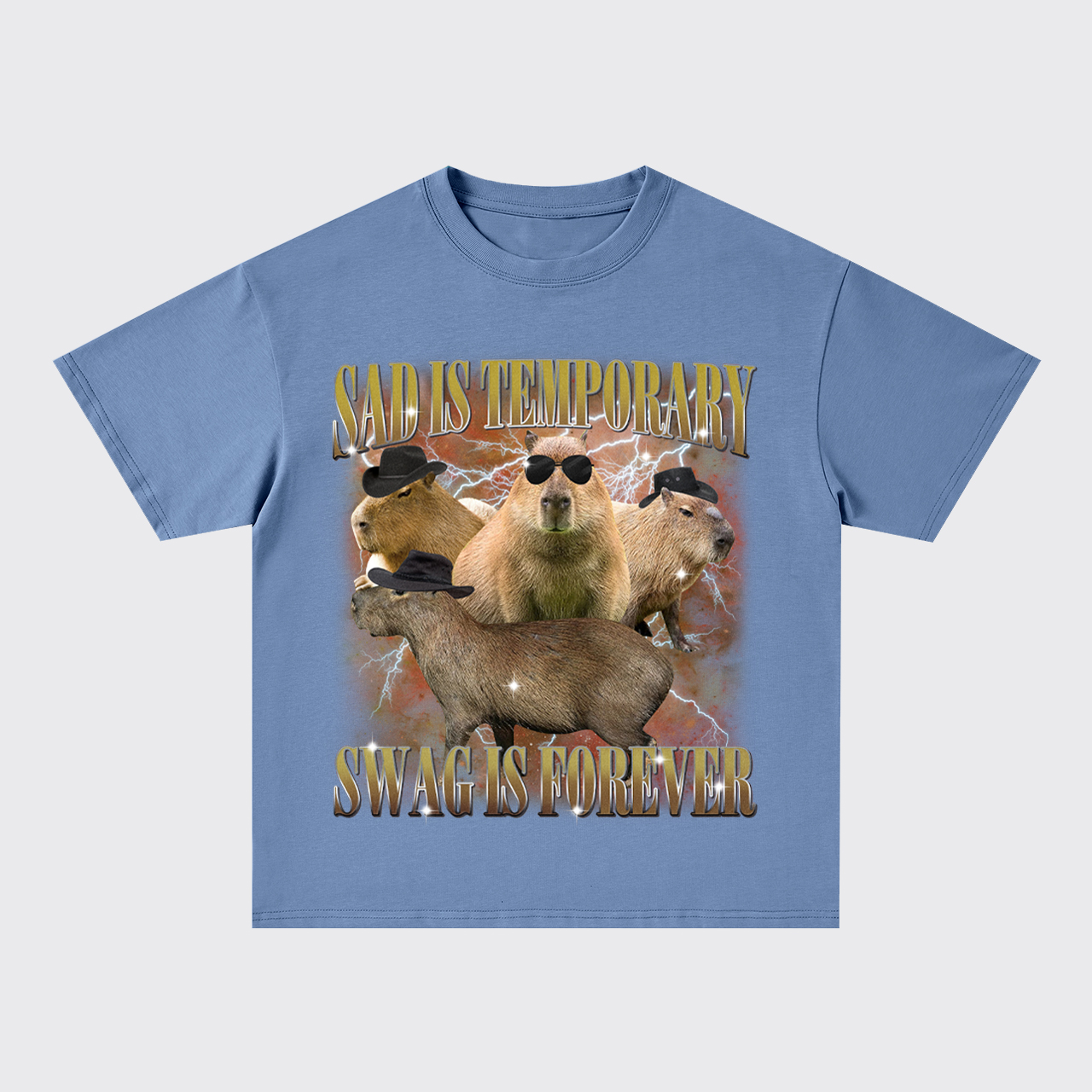 Sad Is Temporary Swag Is Forever Oversize T-Shirts
