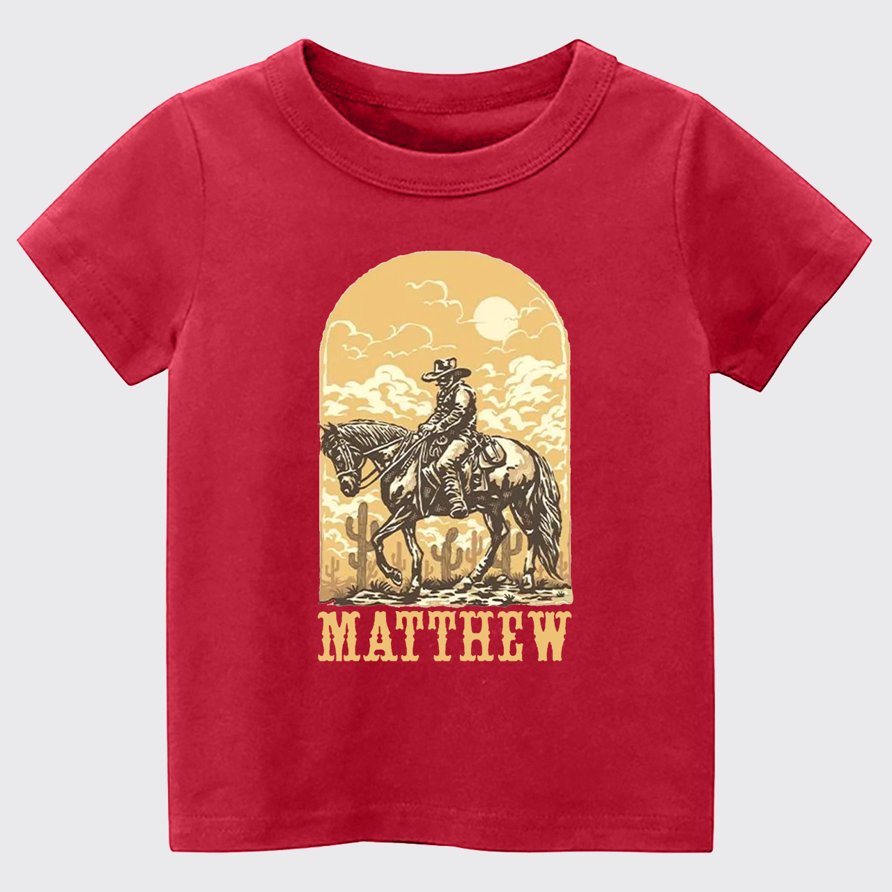 Personalized Cowboy Kids T-shirt