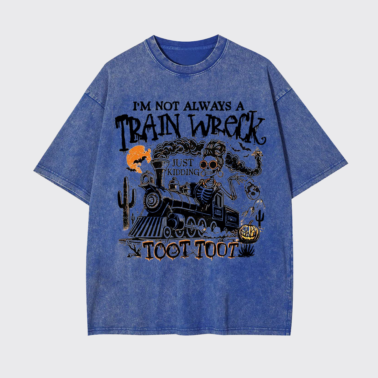 Halloween Humor I’m Not Always A Train Wreck Garment-dye Tees