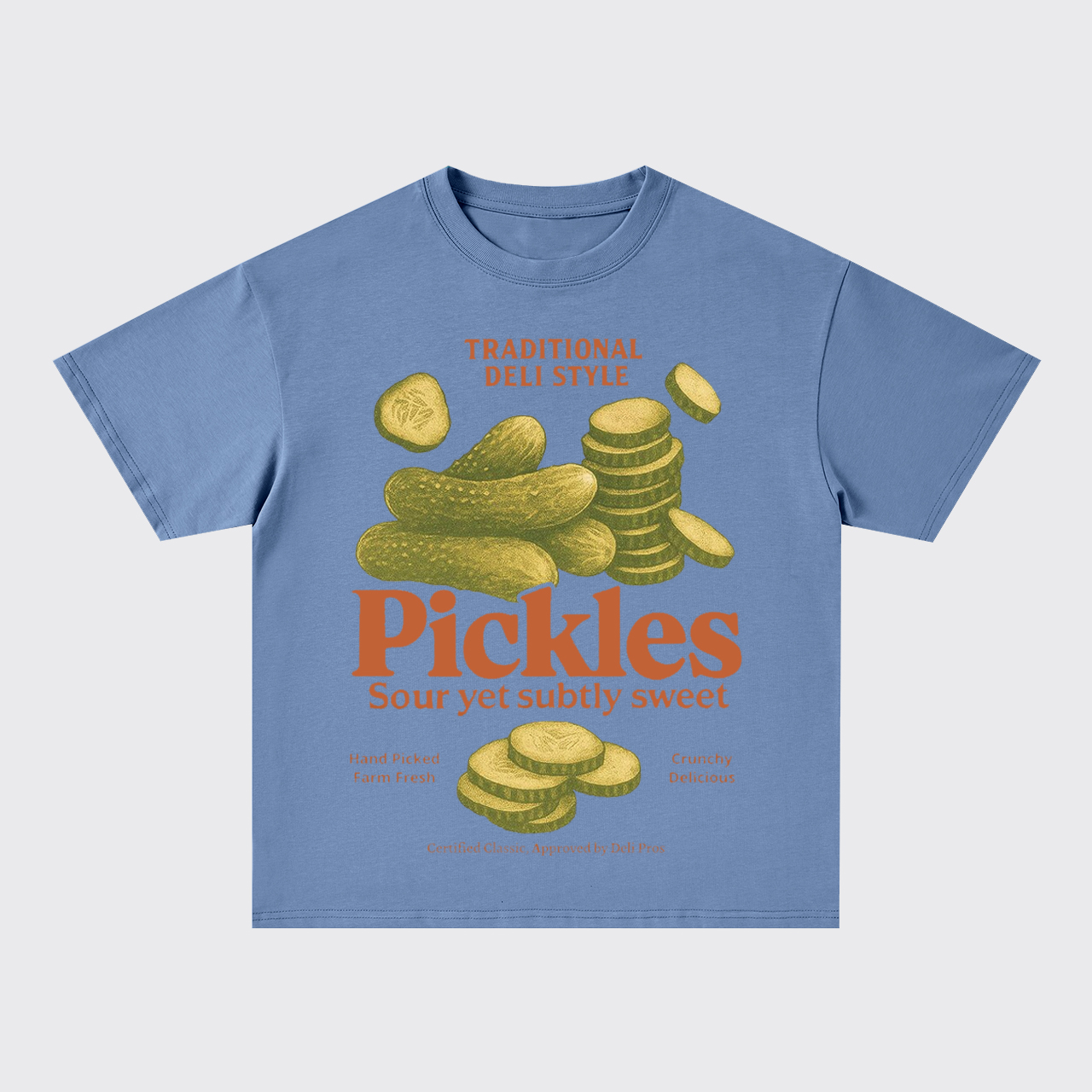 Retro Deli Pickles Oversize T-Shirts