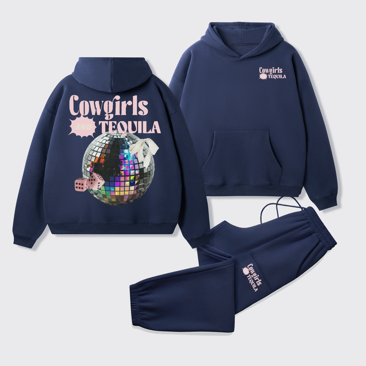 Cowgirls and Tequila Hoodie Set