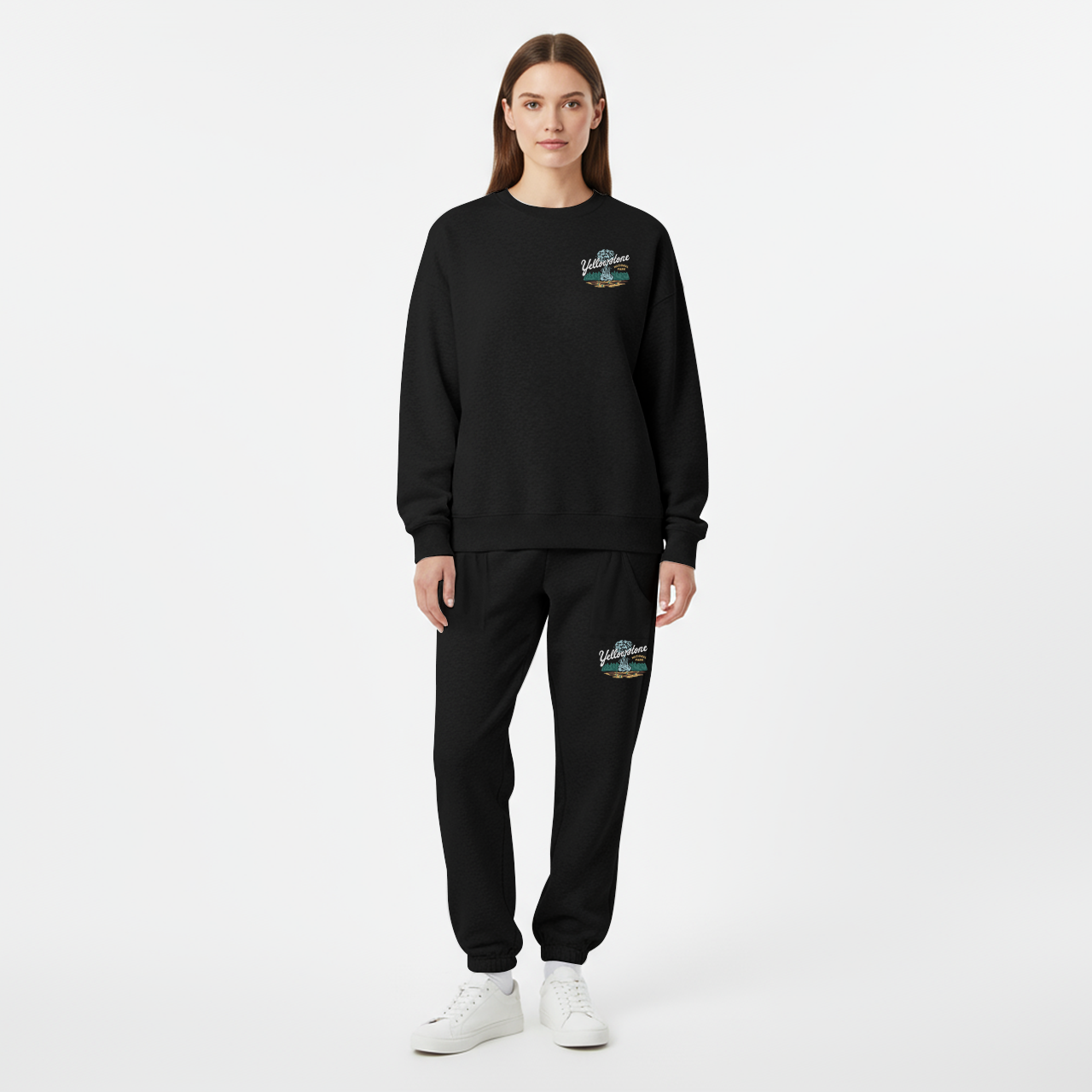 Yellowstone Vintage Illustration Fleece Sweatshirt Set