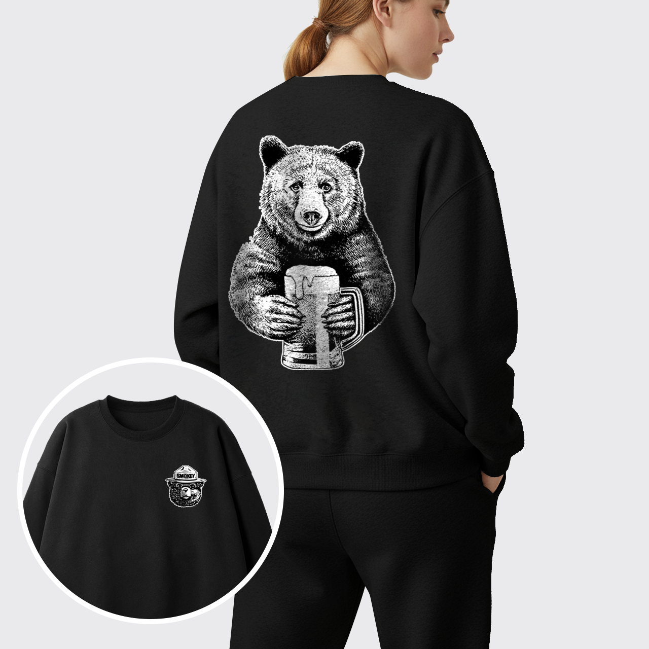 Smokey The Bear Fleece Sweatshirt Set