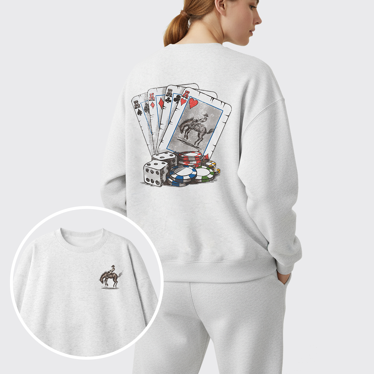Cowboybay Knight On Horseback Fleece Sweatshirt