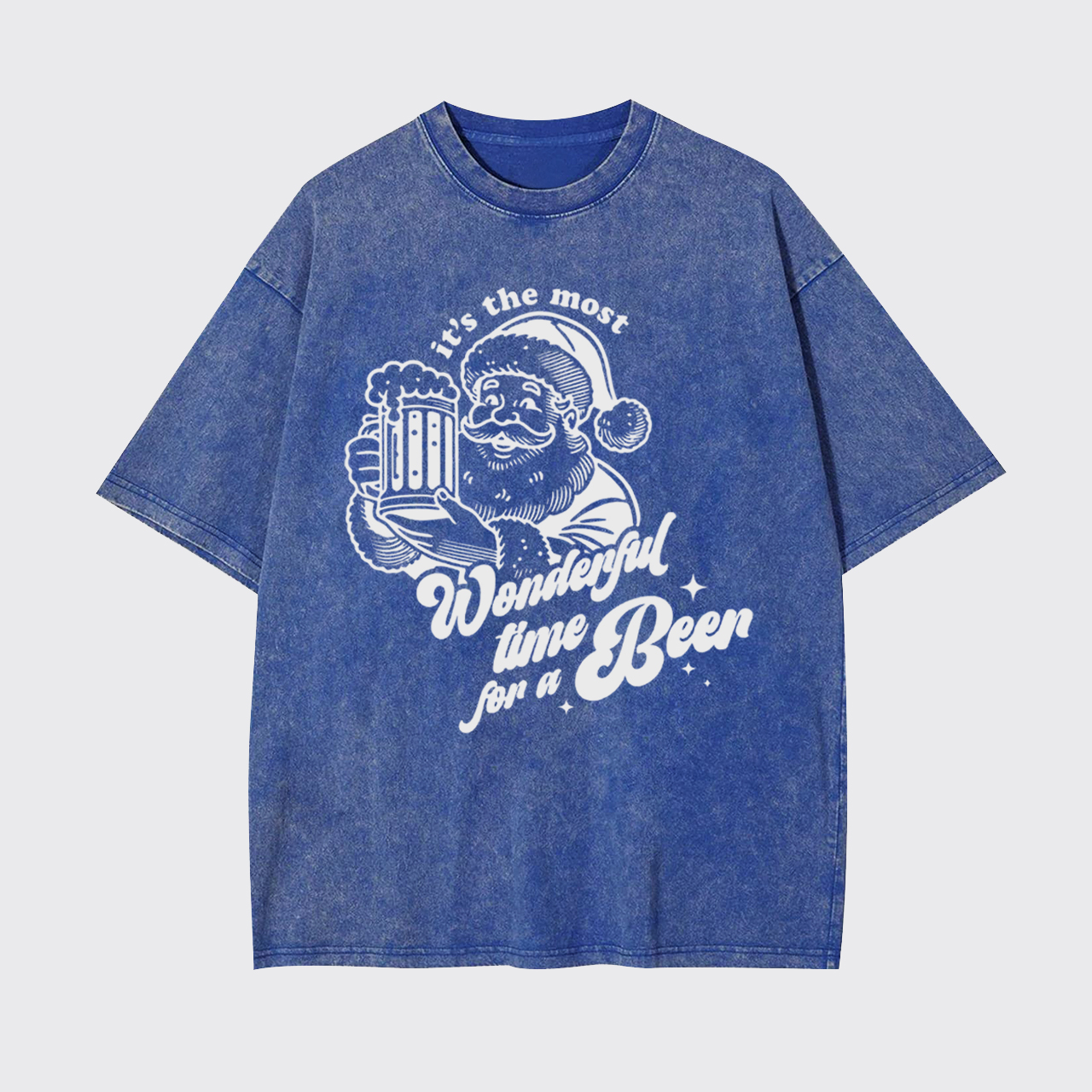 Retro Santa Claus Garment-dye Tees