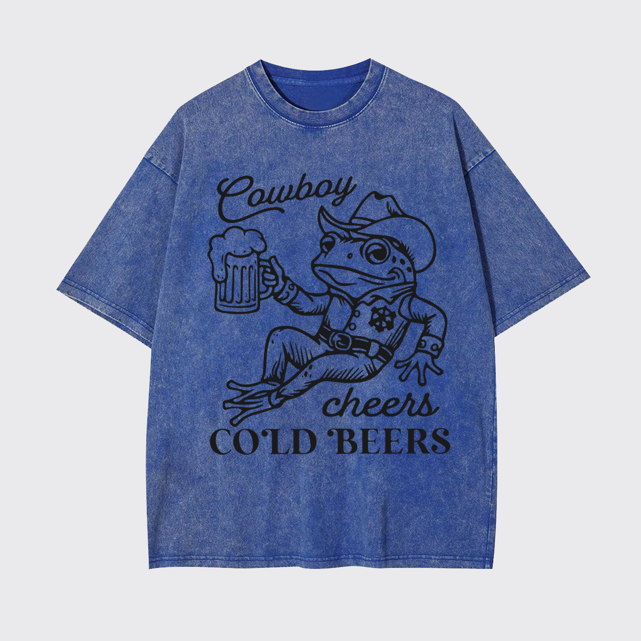 Cowboy Cheers Cold Beers Garment-dye Tees