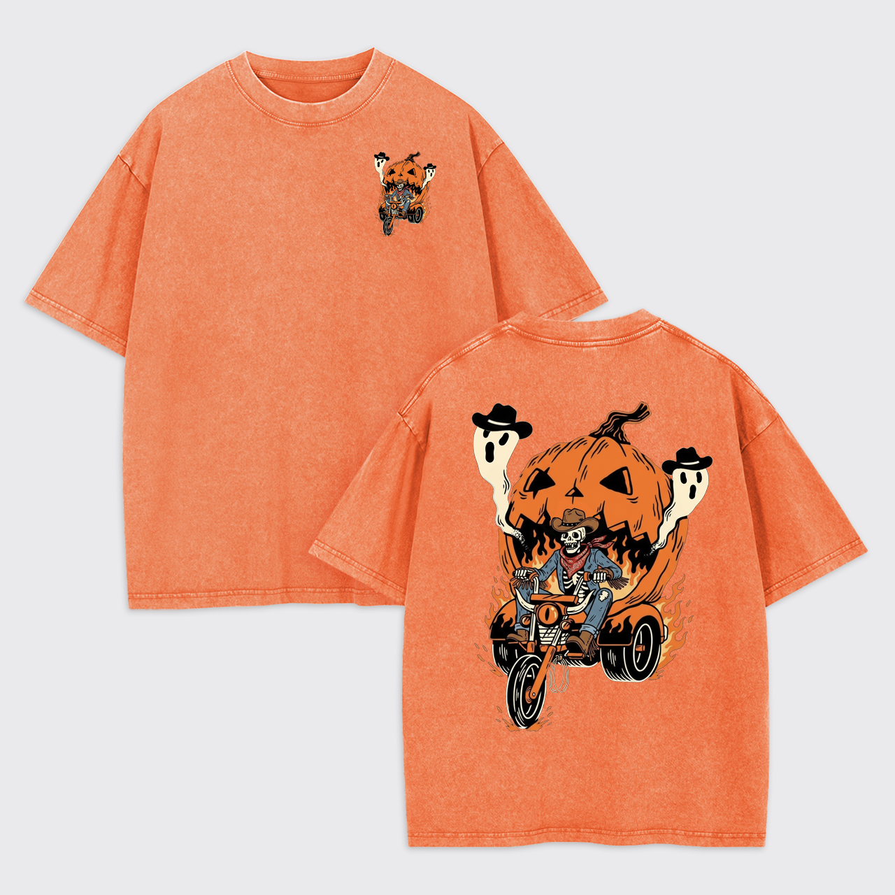 Ghost Rider Halloween Garment-dye Tees