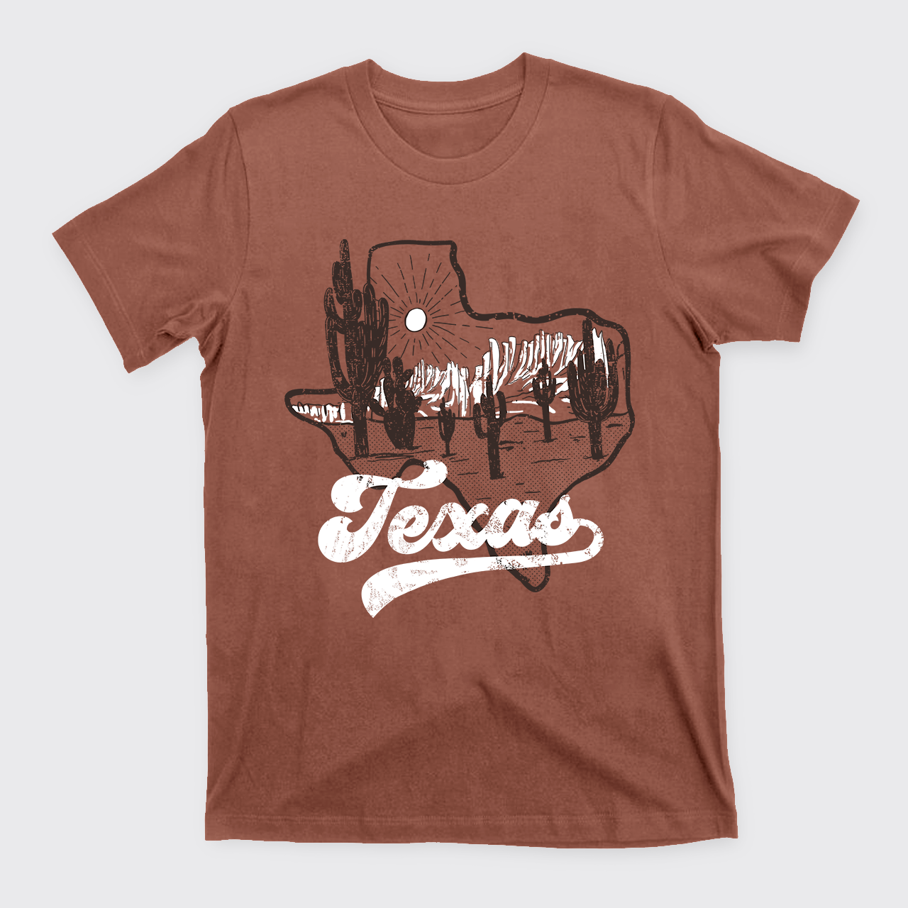 Texas Sunset Vintage T-Shirts