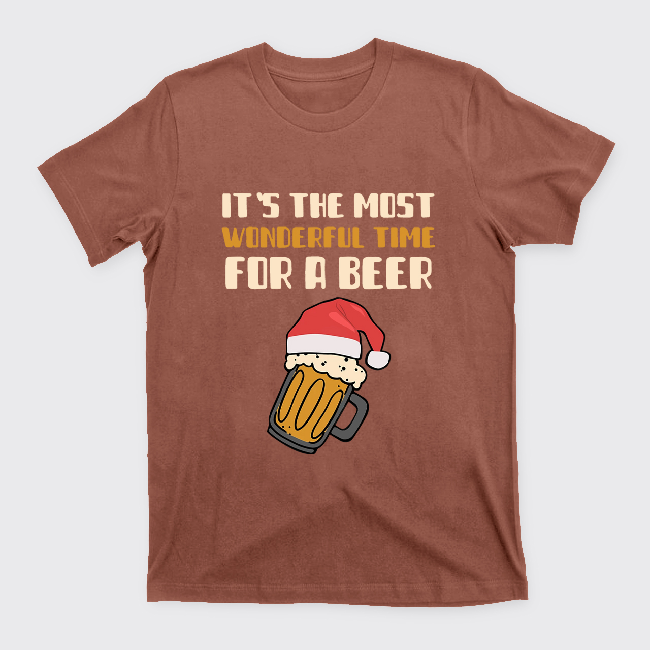 It's The Most Wonderful Time For A Beer Funny Christmas T-Shirts