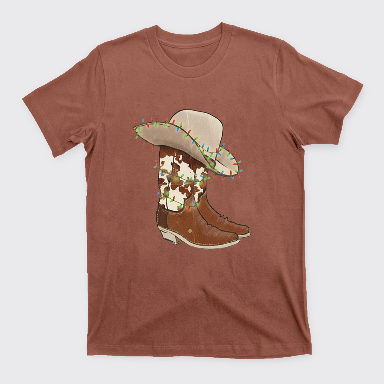 Christmas Cowgirl Boots T-Shirts